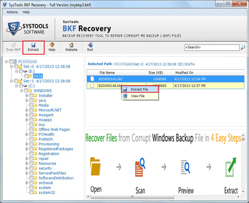 Professional BKF File Repair Tool 5.9