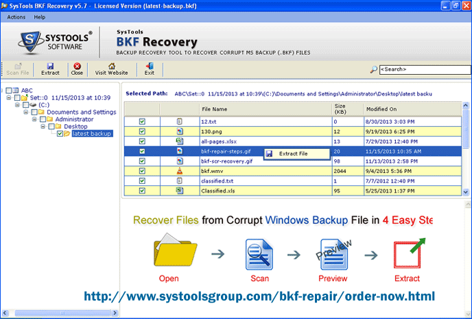 Restore MS windows backup data   5.7