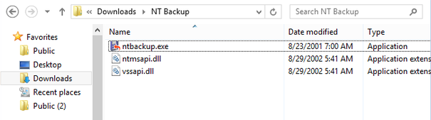 ntbackup image